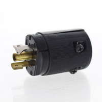 Leviton 7594 Black Nylon Midget Twist Turn Locking Connector Plug ML2-P 15A