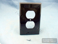 Leviton Brown 1G Unbreakable Midway Receptacle Wall Plate Outlet Nylon Cover PJ8