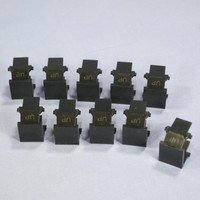 10 Leviton Black Quickport Blank Filler Plate Inserts 41084-BEB 41084-E