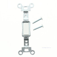 Eaton White Blank Standard Toggle Switch Wallplate Filler Insert and Strap 756W