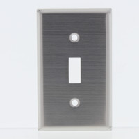 Eaton Stainless Steel 1-Gang Toggle Switch Wall Plate Cover Switchplate 93071