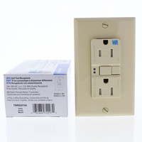 Eaton Ivory Tamper/Weather Resistant GFCI Outlet Receptacle 15A TWRSGF15V