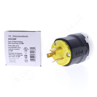 Eaton Yellow Twist Turn Locking Plug HartLock NEMA L5-20P 20A 125V 2P3W AHCL520P
