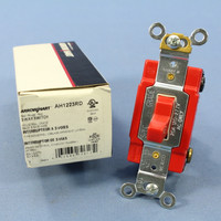 Cooper Arrow Hart Red INDUSTRIAL 3-Way Quiet Toggle Light Switch 20A AH1223RD