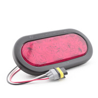 Peterson 820KR10 Red Oval LED Stop Turn Tail Light 6.5" x 2.25"
