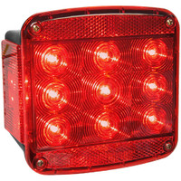 Peterson V840L 4.84" Piranha LED Stop Turn Trailer Taillight with License Light