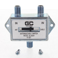 GC Electronics Antenna/Cable Switch Model 32-3024 TV Set