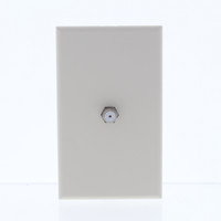 Cheetah CH281-T Light Almond Coaxial Cable Outlet Cover Wall Plate Single Jack