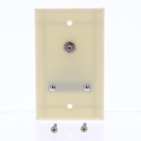 GC Electronics 32-3065-BU Ivory 1-Gang Vintage Coaxial Cable Thermoset Wallplate