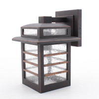 Quoizel 1-Light Bronze Finish 9" Outdoor Wall Pendant 100W A19 Medium Base