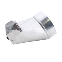 Snappy 13-206 90 Degree Galvanized Steel Stack Boot 2-1/4 x 10 in. 6 in. Dia