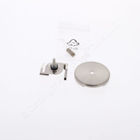 Nora Lighting NRS90-N21BN V8001 Brushed Nickel Rail T-Bar Clip and Cover 15/16"