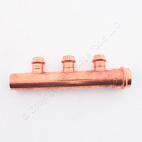 Viega ProPress 1" x 1/2" Copper Manifold 3-Outlet 65803 CXFTGXC