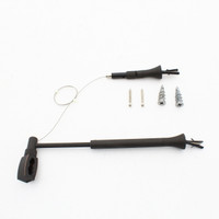 Nora Lighting NRS90-N18BZ Bronze 5.5"-8.5" Adjustable Rail Light Wall Connector