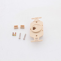 Leviton Ivory Wallplate 110-Type Telephone 8-Wire T568B Cat 3 WECO 41058-IDA