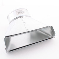 Snappy 13-205 End Boot 2-1/4" x 10-5" 90 Degree Stack Galvanized Steel Ductwork