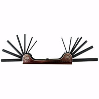 Jones Stephens J40-015 14-Piece Folding Hexagon Key Wire Wrench Set