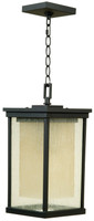 Craftmade 1-Light Oiled Bronze 16"H x 8"W Riviera Outdoor Pendant 100W Z3721-OBO