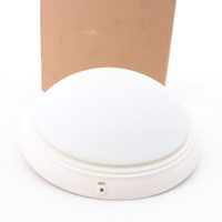 Kichler 338200SNW Satin White Low Profile LED Light Etched Cased Opal Steel Shad
