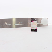 DVI DVP0944SN-OP 4 Light Satin Nickel Half Opal Glass Vanity 5"W x 5.25"H
