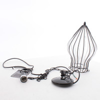 Elk Lighting 14522/1 Adriano 1 LT Mini Pendant Gloss Black 19" Tall and 9" Wide