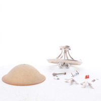 Vaxcel Lighting C0067 Austen 2LT Semi Flush Indoor Ceiling Fixture Silver Leaf