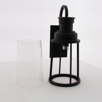 Vaxcel Coventry Outdoor Wall Light Clear Seeded Glass Dark Bronze Finish T0093
