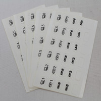 Wiremold IL-30A-WH 30pcs White Icons Combination Labels