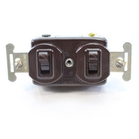 Leviton Brown 5216 Combination Single Pole 3-Way Toggle Switch 10A 125V 5A 250V