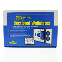 Leviton Customizable Sectional Wallplate Assortment E432IS32277N