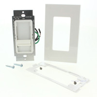 Leviton White 6668-1W Full Range Slide Mark 10 Fluorescent Dimmer 500W-120V AC
