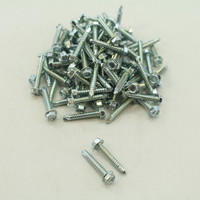 100 Pack Thunderkwik 12-14 x 1-1/4 Unslotted Indented Hex Washer Head Screws