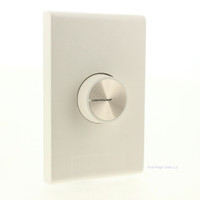 Lightolier P600-R White Precision Single Pole Rotary Switch Wallbox Control