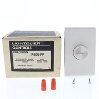 Lightolier P600-PP White Specification Grade Incandescent Wallbox Dimmer Switch