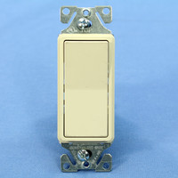 Cooper Light Almond Decorator Rocker Wall Light Switch 15A Single Pole 120/277V 7501LA