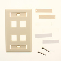 Signamax SKFL-4 4-Port Single Gang Keystone