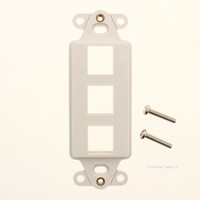 SUTTLE DA-3-WH 3-Port Decora Style Keystone