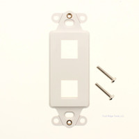 SignaMax White 2-Port Decora Style Keystone DA-2-WH