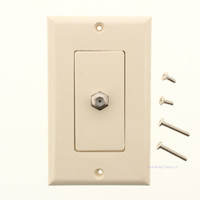 Philmore 75-4418 Light Almond Designer Jack Wall Plate