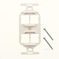 Suttle White 4-Port Quad Floor Mounting Plate 1064