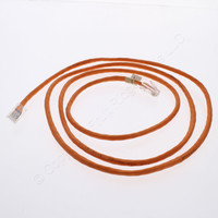 Leviton 42454-5O Orange 5ft Cat5 Ethernet Cable LAN Data Patch Cord Network Cord