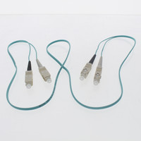 Leviton 5LDSC-M01 Green 1-Meter Fiber Optic Cable 50/125 10G SC-SC Duplex Jumper