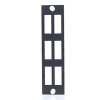 Leviton Black Unloaded Plate Duplex SC Pack Opt-X 5F100-SC