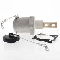 Leviton 49FR2-W White 49 Series Single Pole Female Receptacle Double Hole 1000V