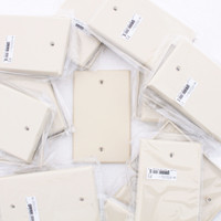 25-Pack Hubbell P13I Ivory 1-Gang Blank Unbreakable Nylon Cover Wallplates Box Mount