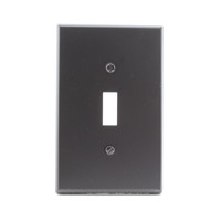 Hubbell PJ1BK Black Unbreakable Mid-Size Toggle Switch Cover Plate Wallplates 25-pack