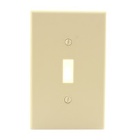 Hubbell PJ1I Ivory Unbreakable Mid-Size Toggle Switch Cover Nylon Wallplates