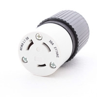 Hubbell L730C 30A Industrial Turn Twist Locking Plug Connector NEMA L7-30R 277V