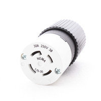 Hubbell Bryant L1530C 30A Turn Locking Plug Connector Twist Lock NEMA L15-30R 250V 3Ø