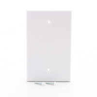 Hubbell PJ13W White Unbreakable Mid-Size Cover 1-Gang Nylon Blank Wallplate Box Mount